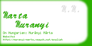 marta muranyi business card